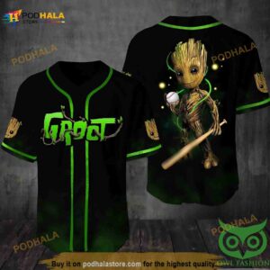 Groot Marvel 3D Baseball Jersey Shirt