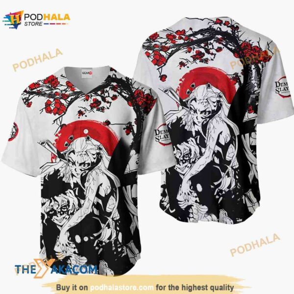 Gyutaro And Daki Kimetsu Anime Japan Style 3D Baseball Jersey Shirt