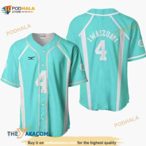 Hajime Iwaizumi Haikyuu Anime 3D Baseball Jersey For Women Men