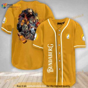 Halloween Horror Characters Bundaberg Rum 3d Baseball Jersey