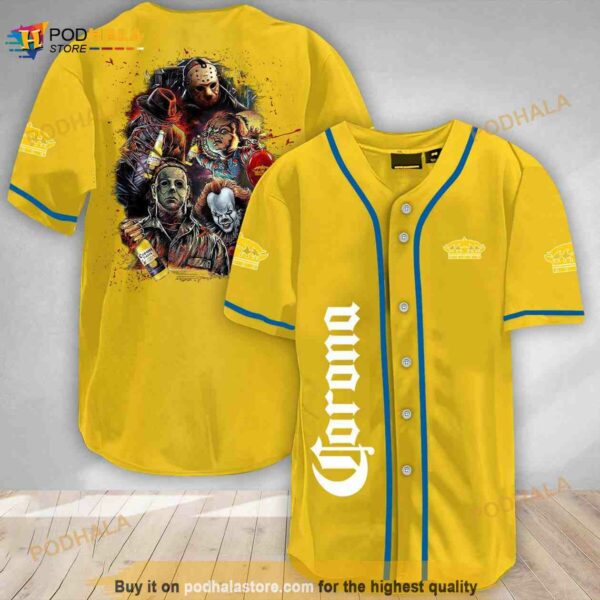 Halloween Horror Characters Corona Extra 3d Baseball Jersey