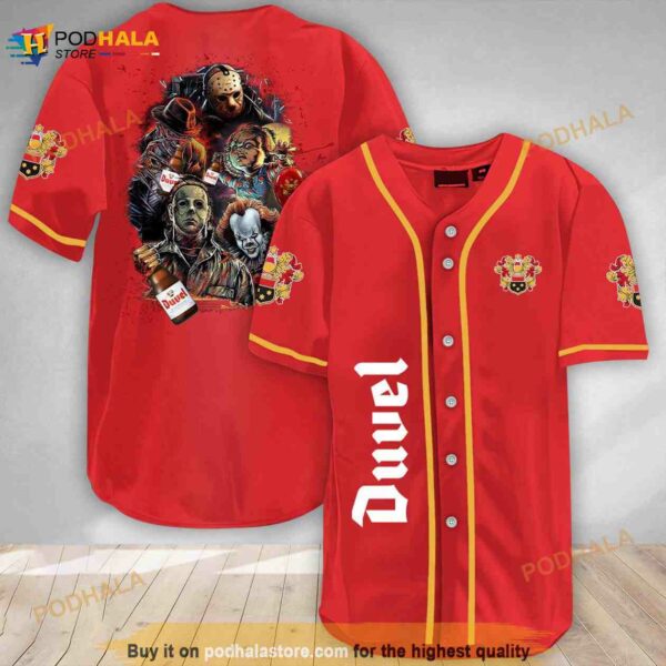 Halloween Horror Characters Duvel 3d Baseball Jersey