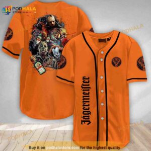 Halloween Horror Characters Jagermeister 3d Baseball Jersey