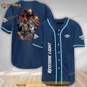 Halloween Horror Characters Keystone Light 3d Baseball Jersey