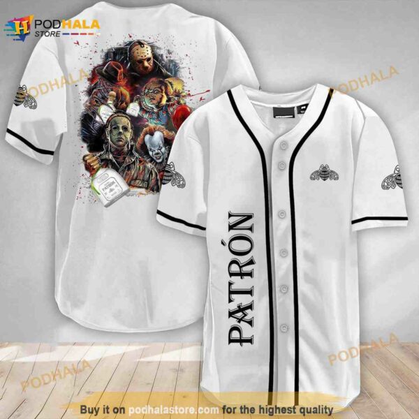 Halloween Horror Characters Tequila Patron 3d Baseball Jersey