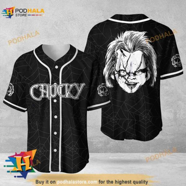 Halloween Horror Chucky 3D Baseball Jersey