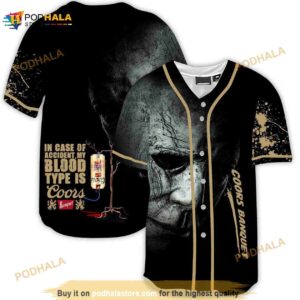 Halloween Horror Michael Myers Coors Banquet 3d Baseball Jersey