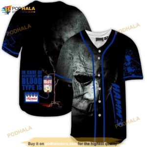 Halloween Horror Michael Myers Hamm’s Beer 3d Baseball Jersey