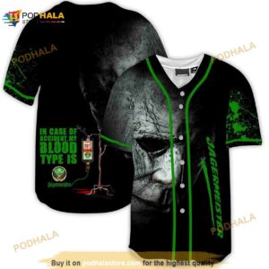 Halloween Horror Michael Myers Jagermeister 3d Baseball Jersey