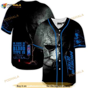 Halloween Horror Michael Myers Michelob Ultra 3d Baseball Jersey