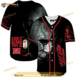 Halloween Horror Michael Myers Miller High Life 3d Baseball Jersey