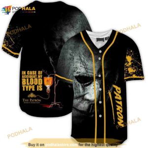 Halloween Horror Michael Myers Tequila Patron 3d Baseball Jersey