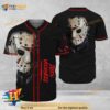 Happy Halloween Horror Jason Voorhees 3D Baseball Jersey