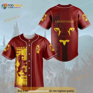 Harry Potter Gryffindor 3D Baseball Jersey