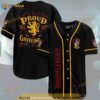 Harry Potter Proud Of Gryffindor 3D Baseball Jersey