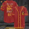 Harry Potter Run Like You’re Late For Platform 9 34 Gryffindor 3D Baseball Jersey