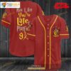 Harry Potter Run Like You’re Late For Platform 9 34 Gryffindor Baseball Jersey