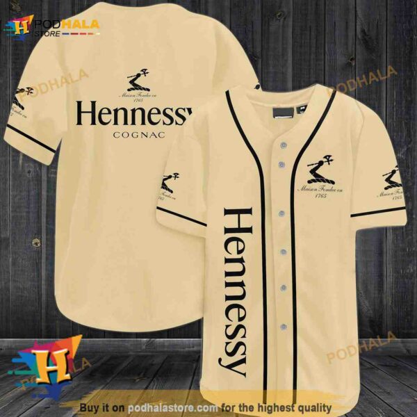 Hennessy Cognac 3D Baseball Jersey