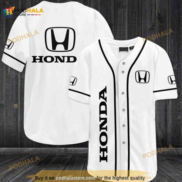 Honda Logo 3D Baseball Jersey