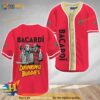 Horror Freddy Jason Drinking Buddies Bacardi Rum 3D Baseball Jersey