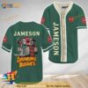 Horror Freddy Jason Drinking Buddies Jameson Whiskey 3D Baseball Jersey