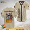 Horror Freddy and Jason Drinking Buddies Captain Morgan 3D Baseball Jersey