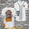 Horror Freddy and Jason Drinking Buddies Miller Lite 3D Baseball Jersey