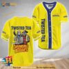 Horror Freddy and Jason Drinking Buddies Twisted Tea 3D Baseball Jersey