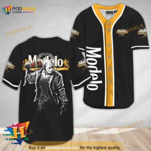 Horror Jason Voorhees Modelo Beer 3D Baseball Jersey