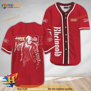 Horror Jason Voorhees Rheingold Beer 3D Baseball Jersey