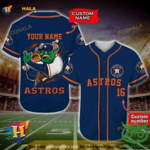 Houston Astros 3D Baseball Jersey Personalized Custom Name Number