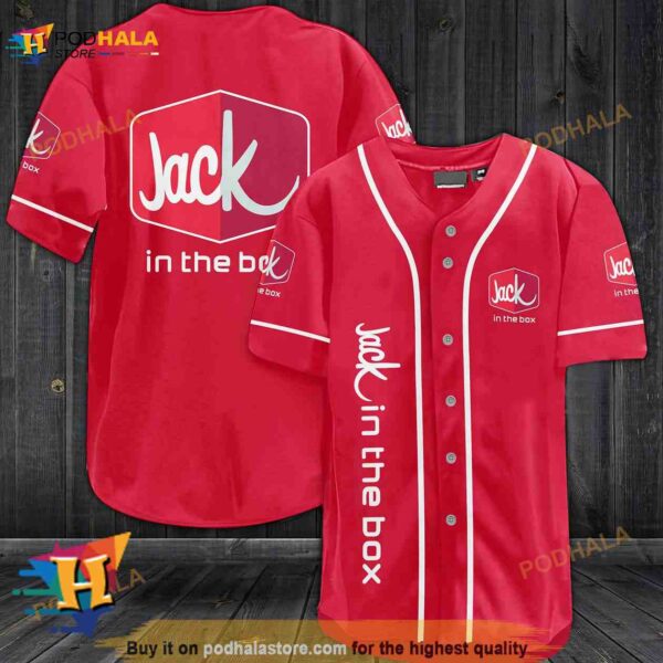 Jack In The Box 3D Baseball Jersey