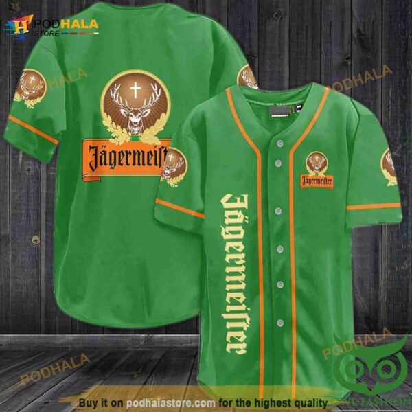 Jagermeiser Wine 3D Baseball Jersey Shirt