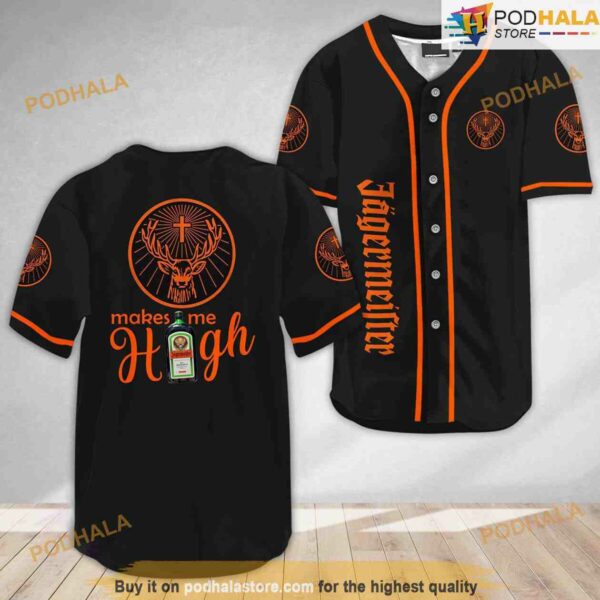 Jagermeister Make Me High 3D Baseball Jersey