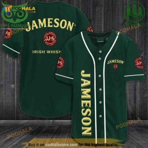 Jameson Irish Whiskey 3D Baseball Jersey Shirt