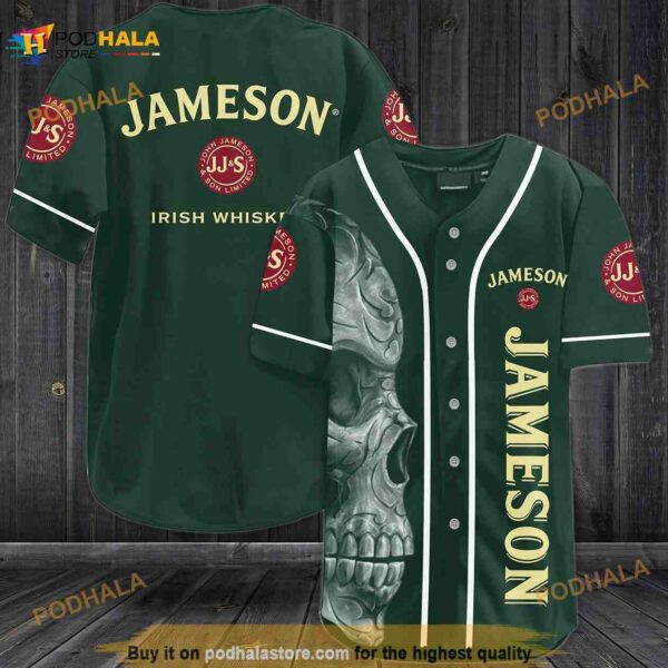 Jameson Skull 3D Baseball Jersey