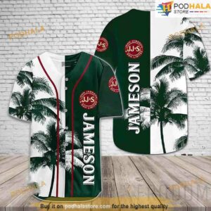 Jameson Tropical Coconut Trees 3D Baseball Jersey