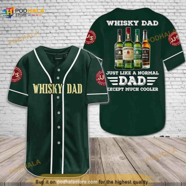 Jameson Whiskey Dad Cooler 3D Baseball Jersey