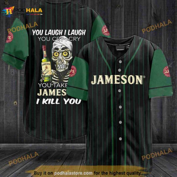 Jameson You Laugh I Laugh You Cry I Cry 3D Baseball Jersey