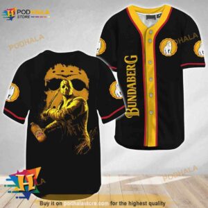 Jason Voorhees Friday The 13th Bundaberg Rum 3D Baseball Jersey