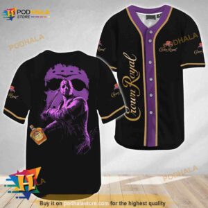 Jason Voorhees Friday The 13th Crown Royal 3D Baseball Jersey