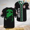 Jason Voorhees Halloween Friday The 13th Becks Beer 3D Baseball Jersey Shirt