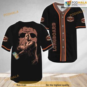 Jason Voorhees Halloween Friday The 13th Kona Brewing 3D Baseball Jersey Shirt