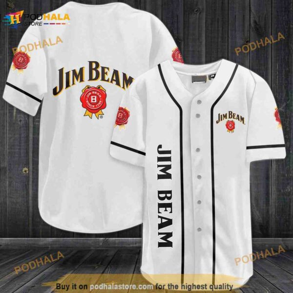 Jim Beam Whiskey 3D Baseball Jersey