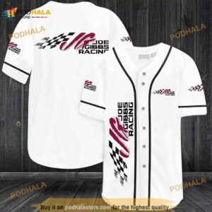 Joe Gibbs Racing Car Team 3D Baseball Jersey