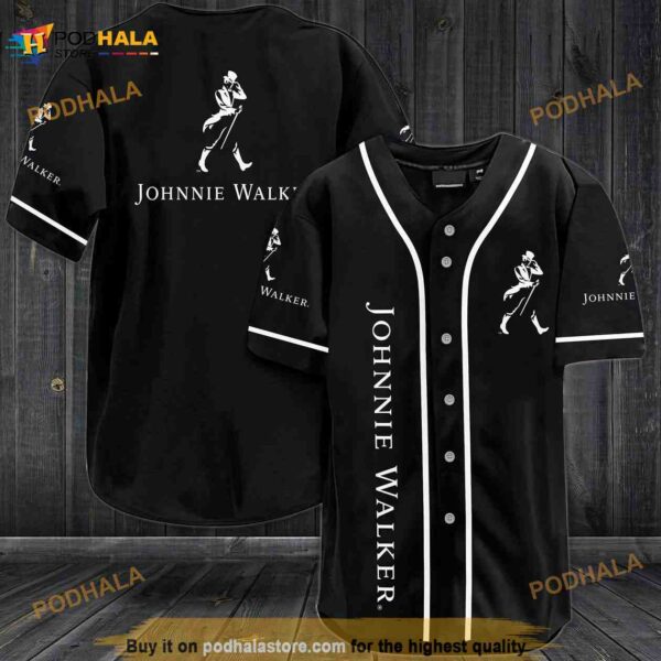 Johnnie Walker Whiskey 3D Baseball Jersey