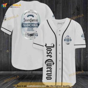 Jose Cuervo  Silver 3D Baseball Jersey