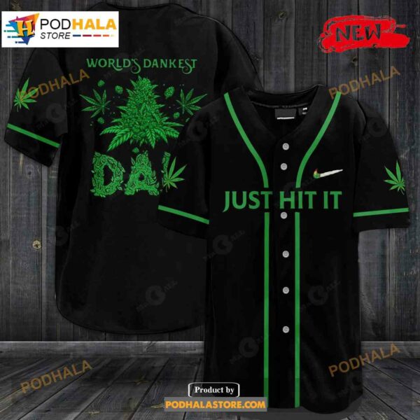 Just Hit It World’s Darkest Day All Over Print Unisex Baseball Jersey