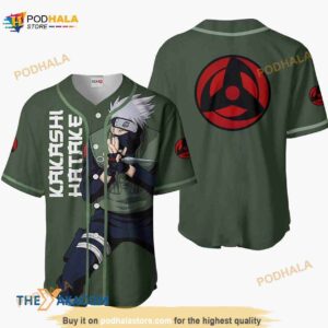 Kakashi Hatake Naruto Anime 3D Baseball Jersey Shirt