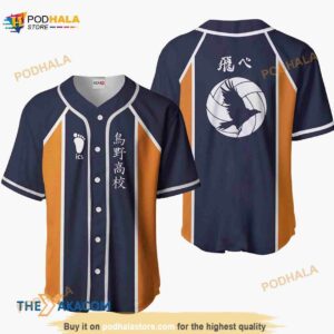 Karasuno Haikyuu Anime Costume 3D Baseball Jersey Shirt